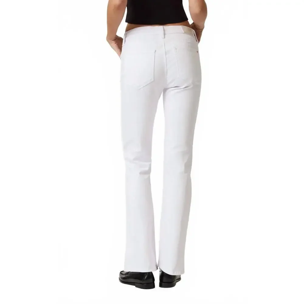 Mavi White Bootcut Jeans — Clean Straight-to-Flare